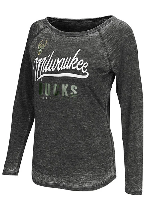 Women's Touch Free Agent Milwaukee Bucks Long Sleeve T-Shirt-- Jersey Fabric Tulle Fabric Batik Fabric