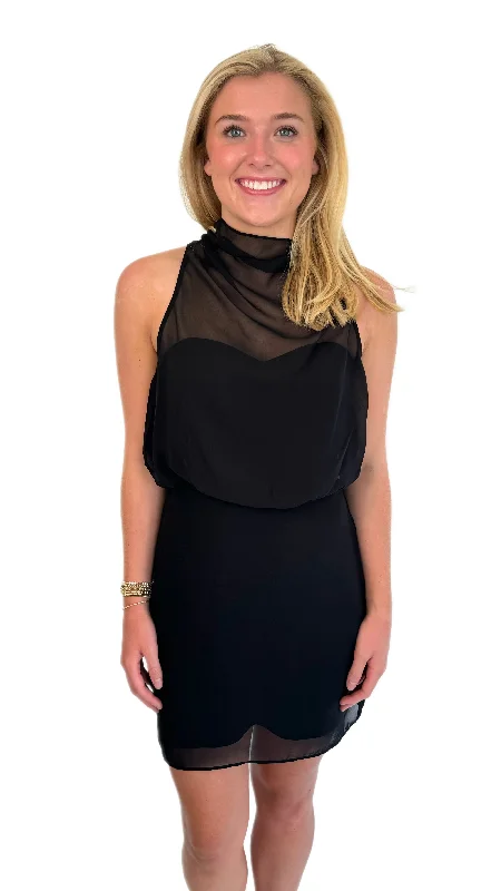 Amanda Uprichard Black Chappelle Dress Tunics Fleece cozy