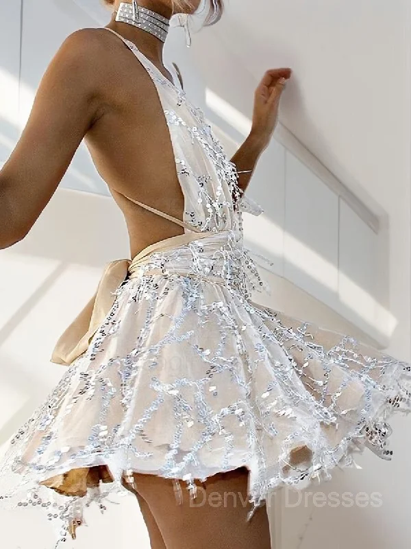 A-Line/Princess Halter Short/Mini Lace Homecoming Dresses With Beading Tunics Plaid country A-Line/Princess Halter Short/Mini Lace Homecoming Dresses With Beading Tunics Plaid country