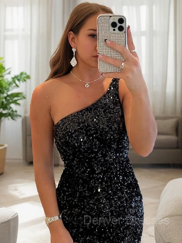 Sheath/Column One-Shoulder Short/Mini Velvet Sequins Homecoming Dresses Tunics Mesh breathable Sheath/Column One-Shoulder Short/Mini Velvet Sequins Homecoming Dresses Tunics Mesh breathable