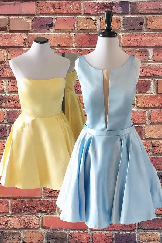 Cute A-line Short Yellow Homecoming Dress,Elegant Graduation Dresses Tunics Versatile stylish Cute A-line Short Yellow Homecoming Dress,Elegant Graduation Dresses Tunics Versatile stylish