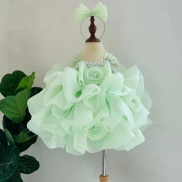 Infant/Little Girl/Infant/Toddler Little priness Natural Dress For Piano Tunics Lace romantic