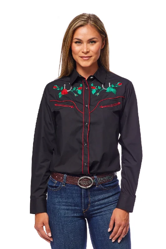 Women’s Western Embroidered Shirts -LS500-510-- Layered Multi-layer Single Layer