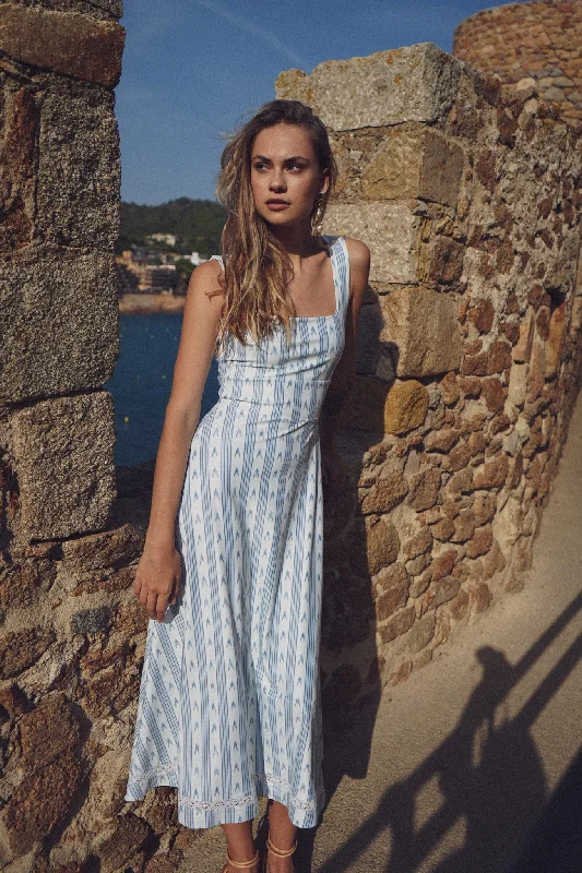 The Diana Dress - Ocean Ikat Tunics Fall fleece