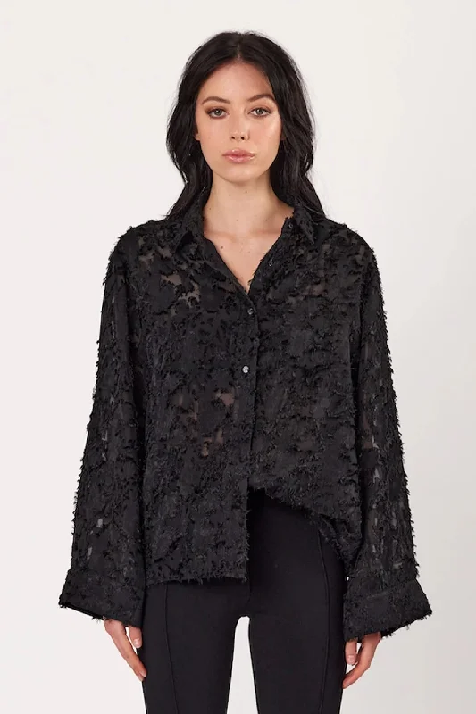 Brylee Shirt - Black-- Anti-Pilling Machine Wash Handmade