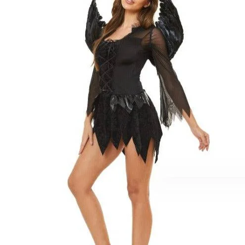 Emersyn Evil Ghost Bride Fancy Dress Outfit Costume Elegant Long Evening