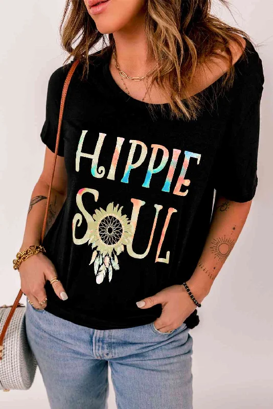 HIPPIE SOUL Ladies T-Shirt-- Iron Safe Non-Iron Wrinkle Free