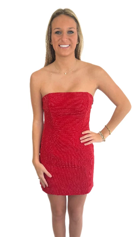 ASTR Red Mira Dress Tunics Hiking breathable
