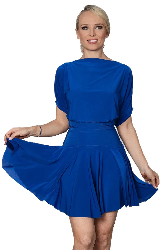 Dance America D2401 Simple Short Latin Practice Dress with Back Slit in Stock Tunics Cozy soft Dance America D2401 Simple Short Latin Practice Dress with Back Slit in Stock Tunics Cozy soft