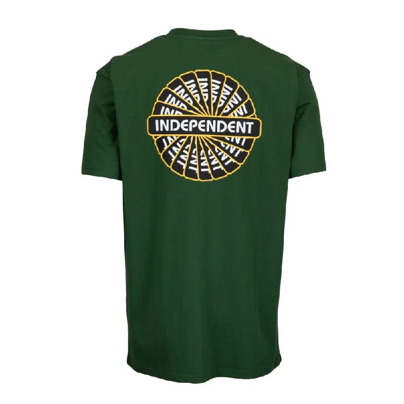 Independent T-Shirt Groundwork Revolve T-Shirt - Green-- Houndstooth Herringbone Solid