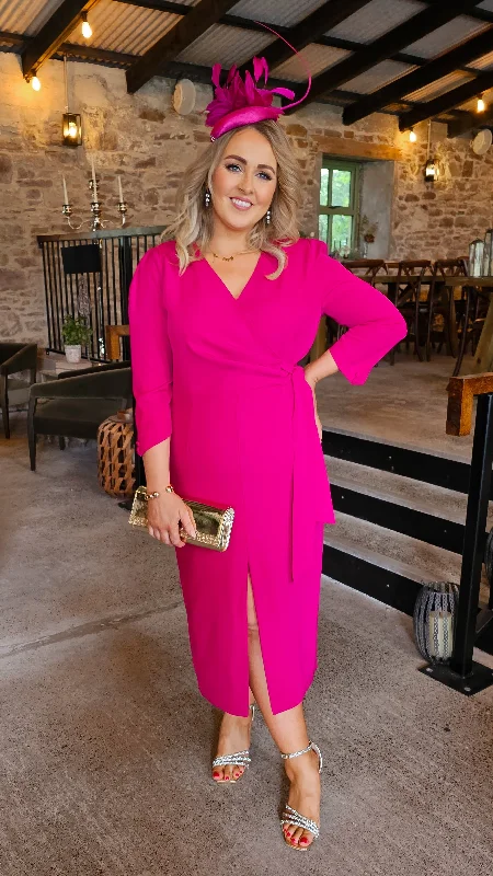 Louise Pink Dress Tunics Leisure comfortable