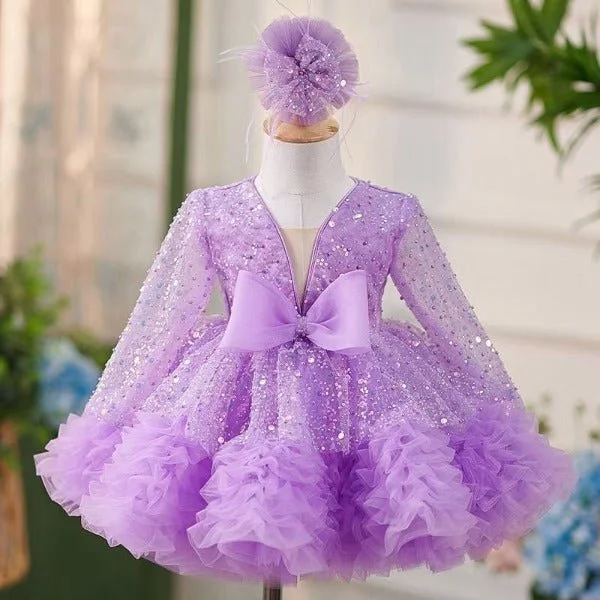 Baby Girl/Baby Miss/Toddler Glitz Baby Doll Pageant Dress Tunics Mesh breathable