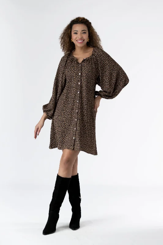 The Honey Dress - Coffee Jungle Tunics Luxurious premium