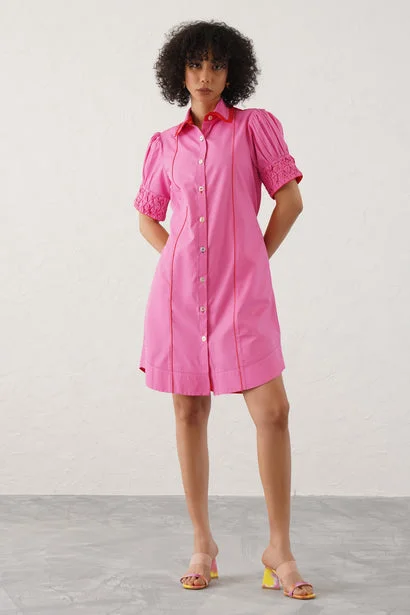 Luna Dress with Piping Tunics Long Elegant