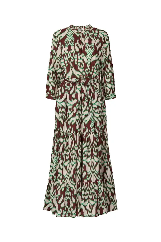 Nee Dress - Multi Brown Tunics Practical easy-care