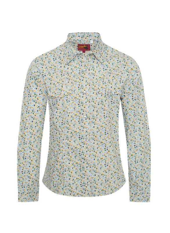 Women's Western Print Shirts -LS100-125-- Oversized T-Shirt Spandex breathable