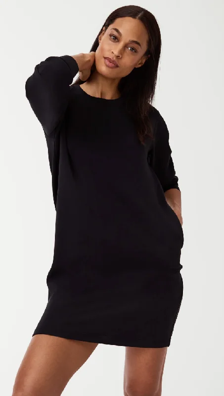 Spanx Air Crew Neck Dress - Black Tunics Sale discount