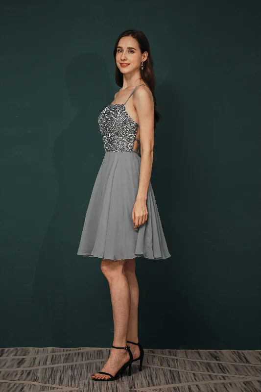 Short A-Line Strapless Beaded Chiffon Homecoming Dresses Tunics Versatile functional Short A-Line Strapless Beaded Chiffon Homecoming Dresses Tunics Versatile functional