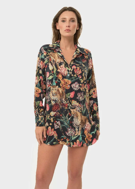 Presley Mystique Button Down Shirt-- Rayon Velvet Corduroy