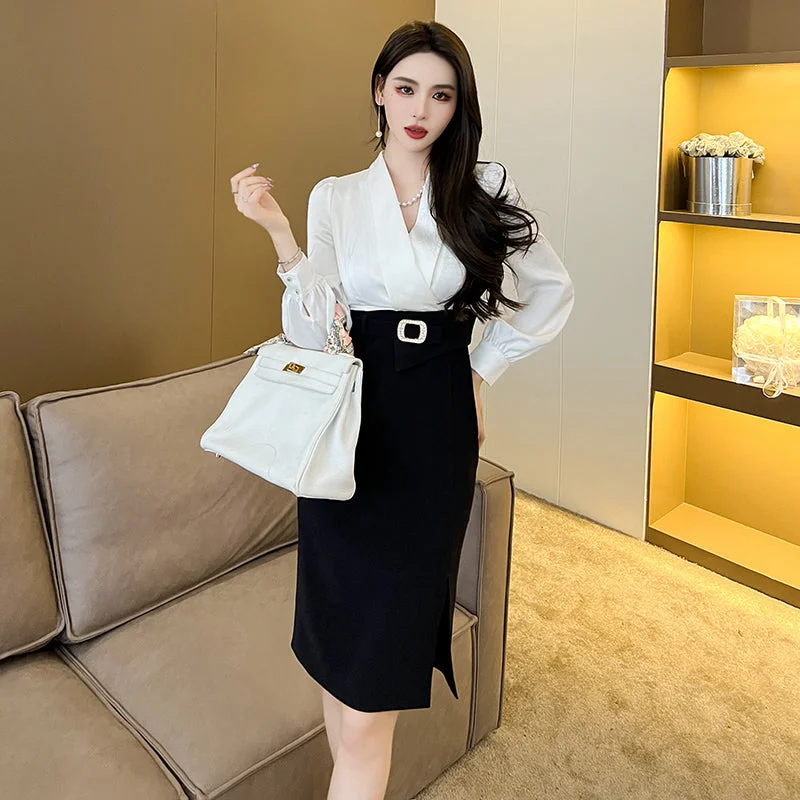 ZYHT 30017 Women Business Ladies Dress Long 2023 Wholesale Elegant Office Dress Korean Ladies Casual Career Dresses Maxi Flowy Bohemian ZYHT 30017 Women Business Ladies Dress Long 2023 Wholesale Elegant Office Dress Korean Ladies Casual Career Dresses Maxi Flowy Bohemian