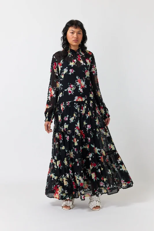 Sakura Dress - Black Tunics Essential wardrobe