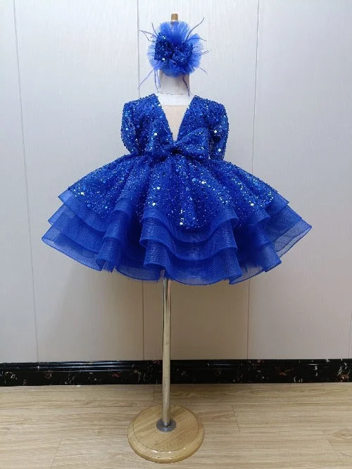 Glitz Beaded Bodice Baby Miss Baby Doll Royal Pageant Dress Tunics Satin smooth