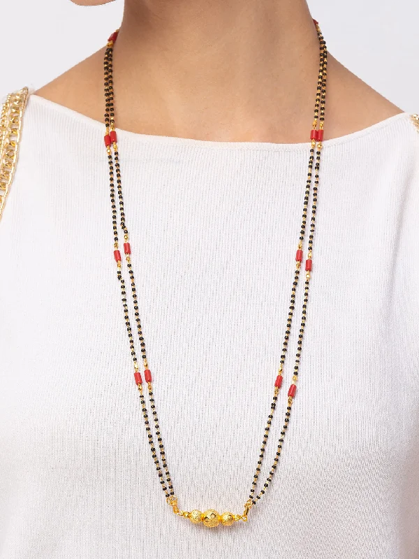 Digital Dress Room One Gram Gold Plated Long Mangalsutra मंगलसूत्र Latest Design Tanmaniya/Long Gold Chain/Black Red Beads New Mangalsutra Designs For Women (30 Inches) Tunics Brand named Digital Dress Room One Gram Gold Plated Long Mangalsutra मंगलसूत्र Latest Design Tanmaniya/Long Gold Chain/Black Red Beads New Mangalsutra Designs For Women (30 Inches) Tunics Brand named