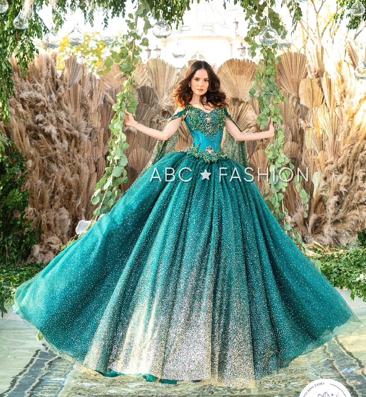 Cape Sleeve Quinceanera Dress by Ragazza D84-584 Tunics Practical durable