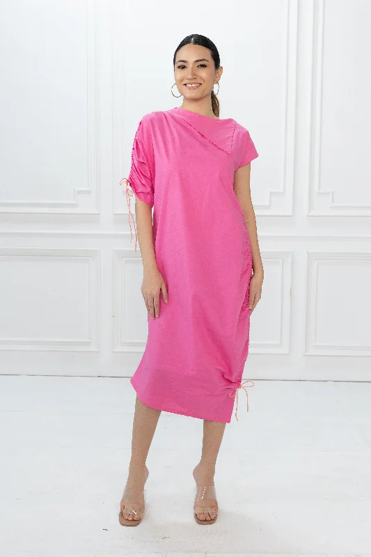 Kia Dress - Pink Tunics Distressed trendy