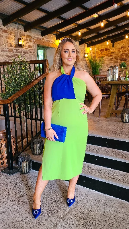 Lucia Green/Blue Dress Tunics Formal black