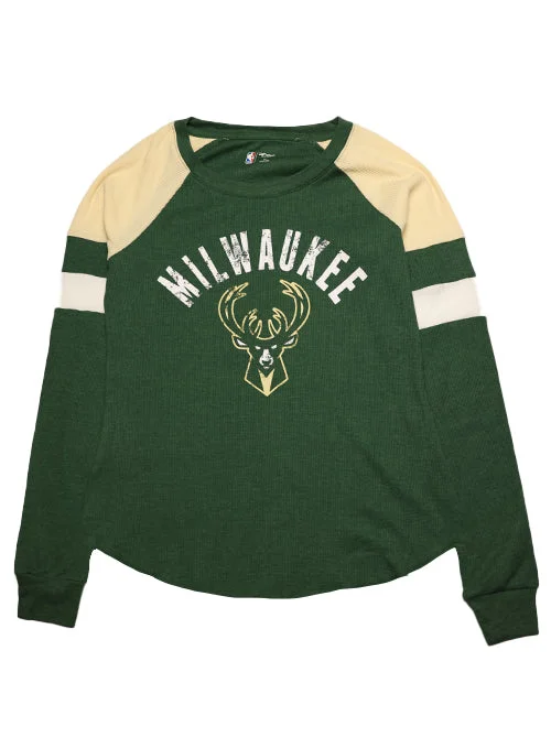 Women's G-III Long-Sleeve Play Action Royal Milwaukee Bucks T-Shirt-- Sequined Glittery Shiny Women's G-III Long-Sleeve Play Action Royal Milwaukee Bucks T-Shirt-- Sequined Glittery Shiny