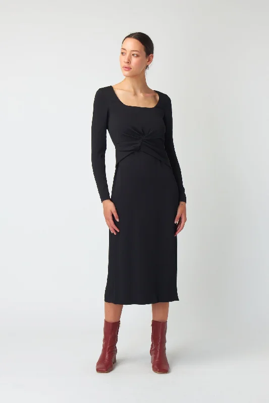 Ophelia Dress - Black A-Line Day Work