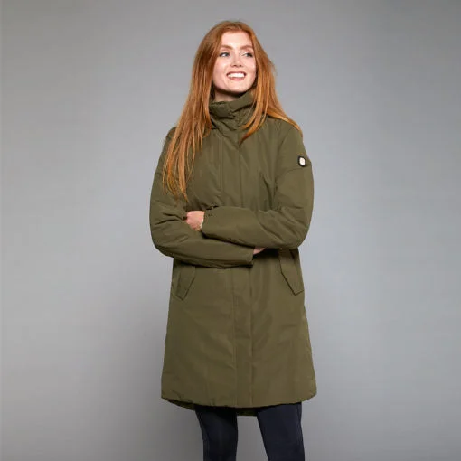 Toggi Cedar Waterproof Coat Khaki Trapeze Tunic Caftan