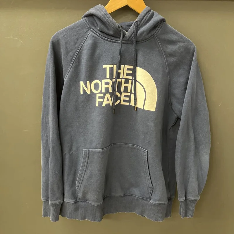 The North Face - Women's Hoodie - MSRP $85: Navy Blue-women-LG Hoodie with Patch Decorative Personalized
