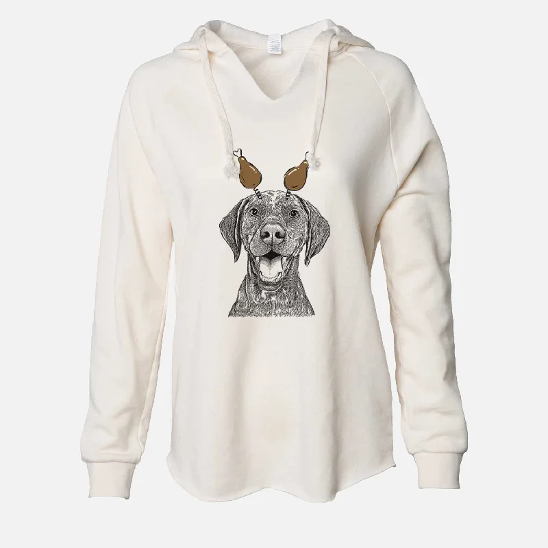 Thanksgiving Hudson the German Shorthaired Pointer - Cali Wave Hooded Sweatshirt Hoodie with Raglan Sleeves Sporty Comfortable Thanksgiving Hudson the German Shorthaired Pointer - Cali Wave Hooded Sweatshirt Hoodie with Raglan Sleeves Sporty Comfortable