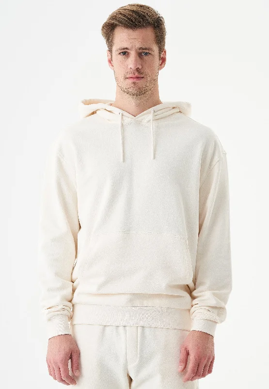 Halki Unisex Soft Touch Organic Cotton Hoodie Off White Hoodie with Hem Fringe Bohemian Relaxed Halki Unisex Soft Touch Organic Cotton Hoodie Off White Hoodie with Hem Fringe Bohemian Relaxed