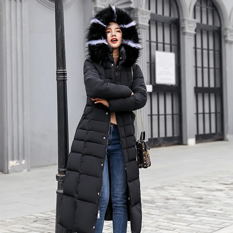 Black Ribbon Fur Collar