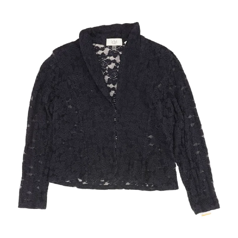 Navy Solid Blazer Women's Elegant Suit