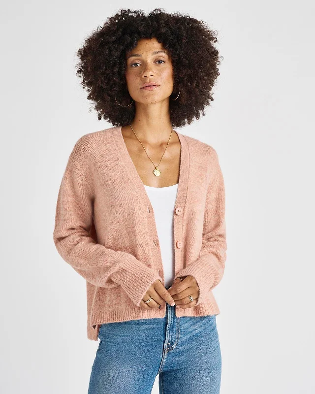 Cashblend Lulu Cardigan Spandex Blend Rayon Blend Denim Blend
