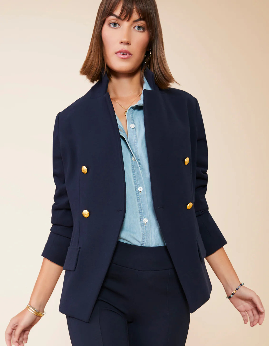Athena Blazer Slate Blue Winter Women's Blazer
