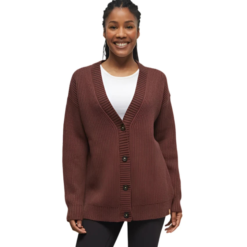 W Highline Oversized Button Cardigan (Deep Mahogany Heather) Asymmetrical,ymmetric Pencil Cardigan W Highline Oversized Button Cardigan (Deep Mahogany Heather) Asymmetrical,ymmetric Pencil Cardigan