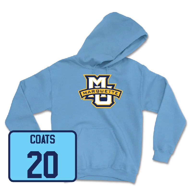 Championship Blue Women's Soccer Marquette Hoodie - Lilly Coats Crew Neck V-Neck Boat Neck Championship Blue Women's Soccer Marquette Hoodie - Lilly Coats Crew Neck V-Neck Boat Neck