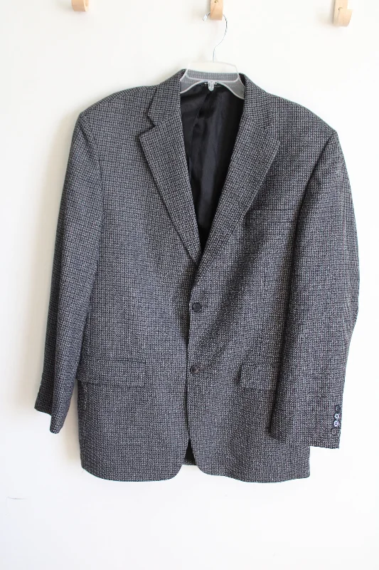 Haggar Gray Houndstooth Blazer | 42 Long Women's Advanced Suit