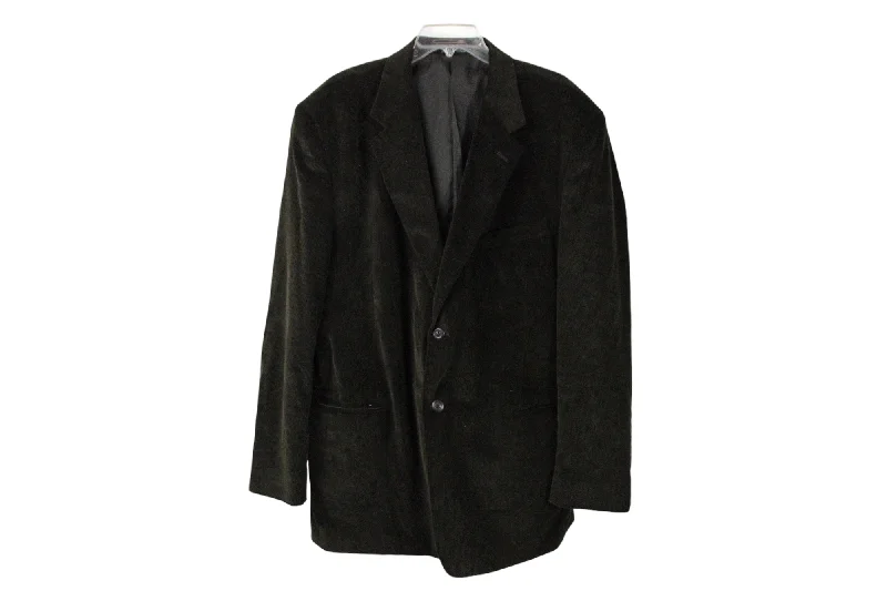 Adolfo International Brown Corduroy Blazer | 48 Long Women's Luxurious Suit