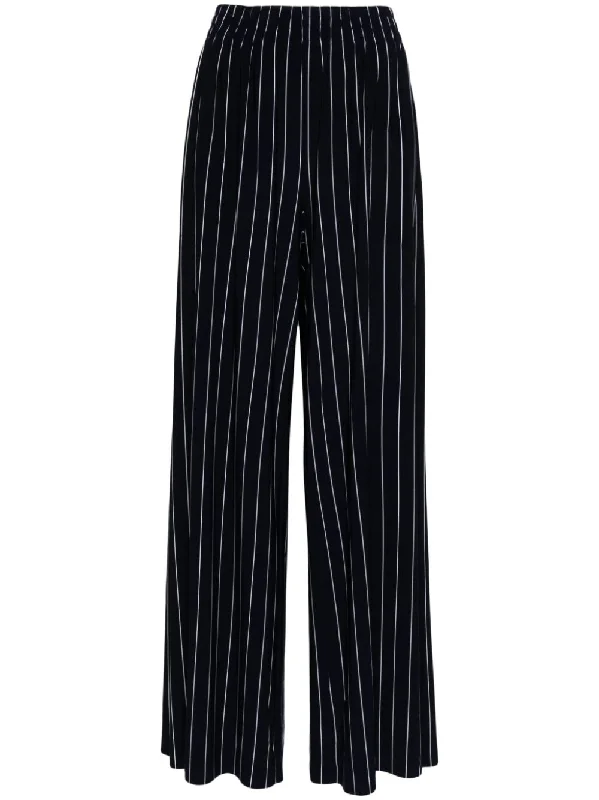 Norma Kamali Trousers Blue Trousers Low Rise Relaxed