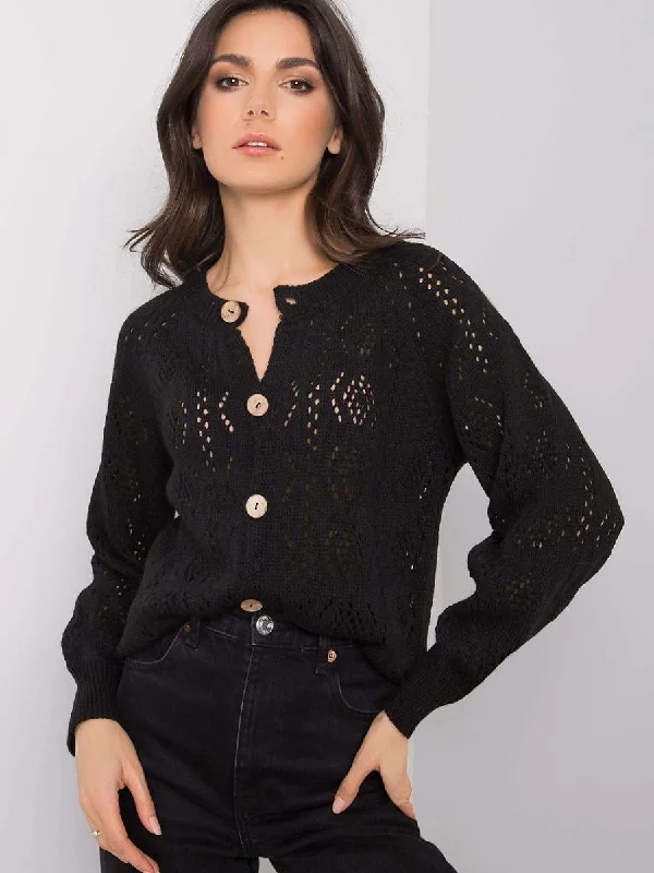 Cardigan Och Bella Zippered Buttoned Snapped