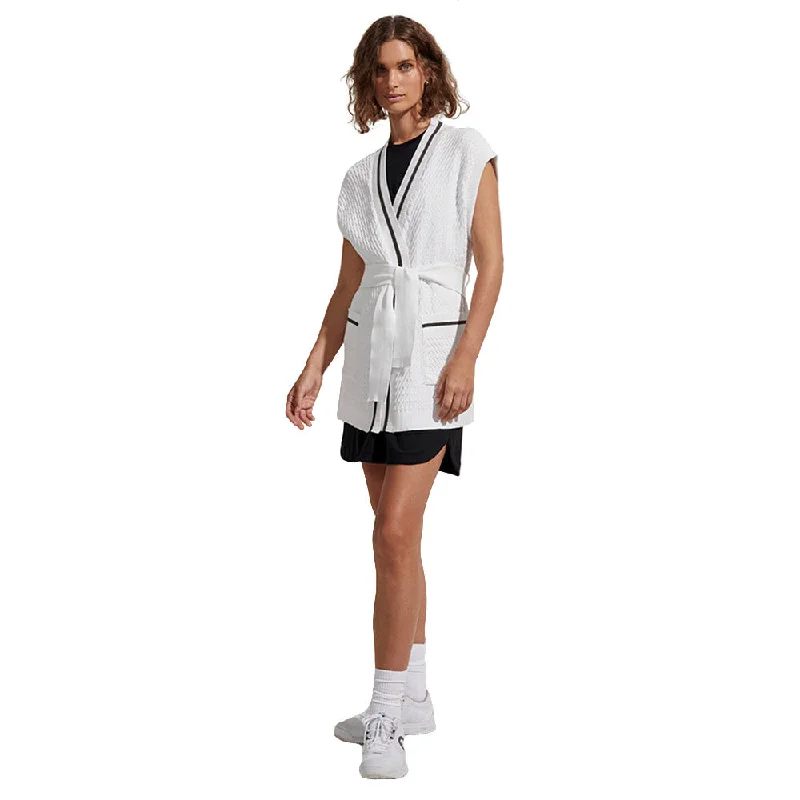Varley Natoma Womens Cardigan Zippered Front Buttoned Front Snap Front