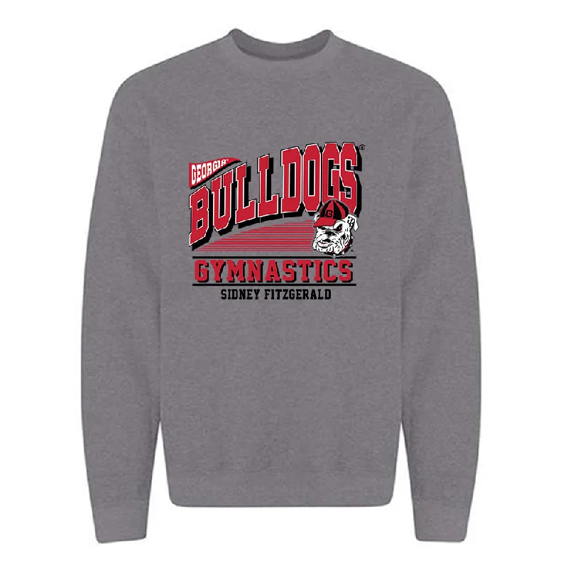 Georgia - NCAA Women's Gymnastics : Sidney Fitzgerald - Classic Fashion Shersey Crewneck Sweatshirt Hoodie with Back Slit Movement Comfort Georgia - NCAA Women's Gymnastics : Sidney Fitzgerald - Classic Fashion Shersey Crewneck Sweatshirt Hoodie with Back Slit Movement Comfort