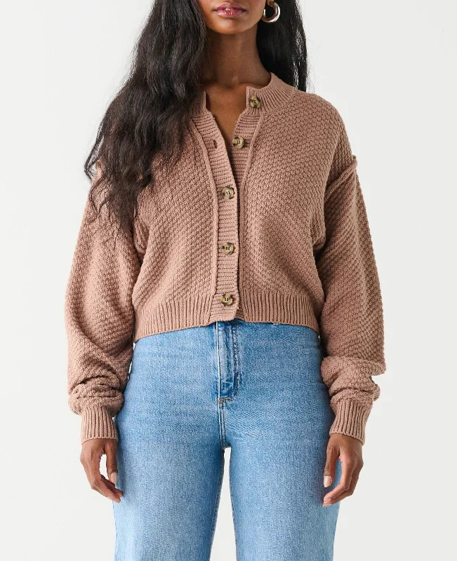 Popcorn Stitch Cardigan (Dex) Hooded Caped Shawl Collar