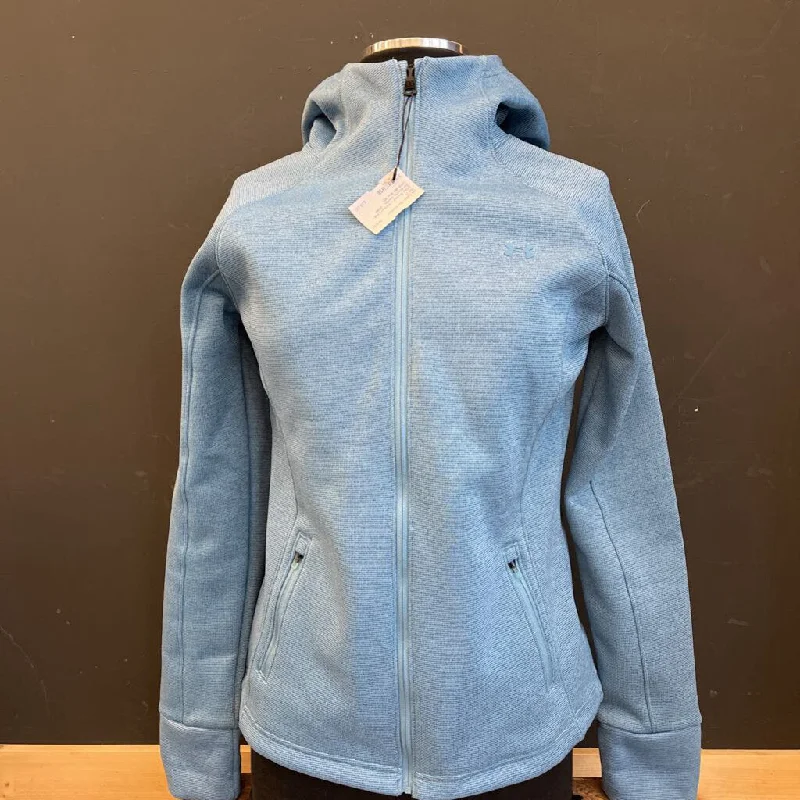 Under Armour - Women's Full-Zip Athletic Hoodie - MSRP comp $80: Blue-women-MD Hoodie with Zipper Versatile Modern Under Armour - Women's Full-Zip Athletic Hoodie - MSRP comp $80: Blue-women-MD Hoodie with Zipper Versatile Modern